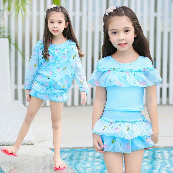 

split womens childrens princess skirt baby girls spring swimsuit, White;black