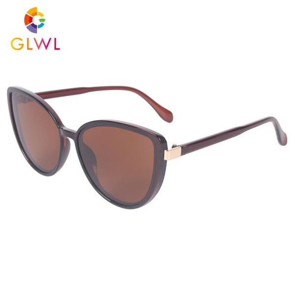 

glasses women polarized sunglasses 2021 eyewear ladies cat eye shades vintage black female driver's lenses sun, White;black