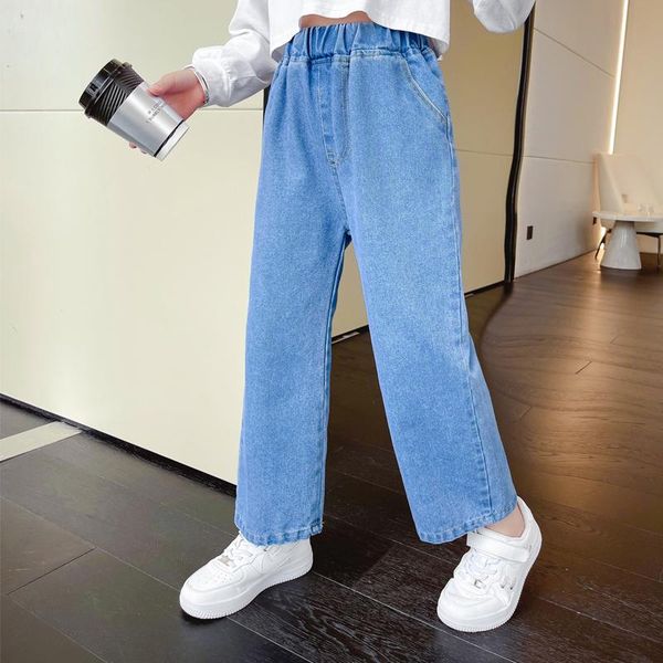 

jeans plain wide-leg, Blue