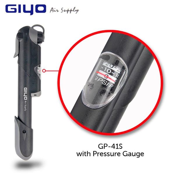 

bike pumps giyo bicycle pump 100psi mtb road high pressure tire lightweight cycling air inflator mini hand with gauge