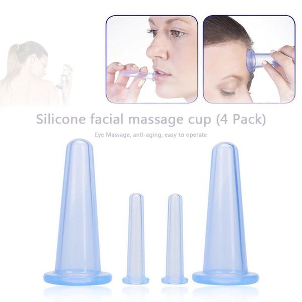

other massage items 1set silicone cupping suction can vacuum face cup for body facial leg arm relaxation health care tool