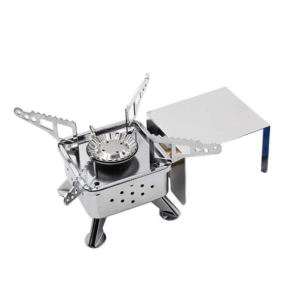 

outdoor portable mini cassette stove camping gas tea cooking windproof craft tools