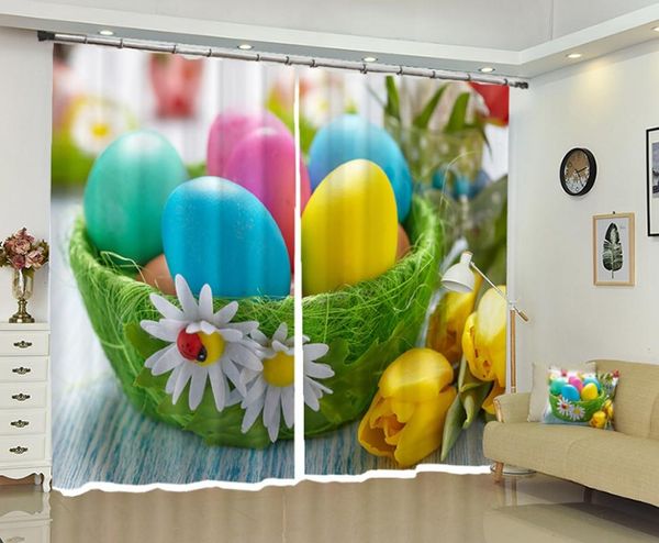 

curtain & drapes babson christmas egg 3d digital printing diy po shading