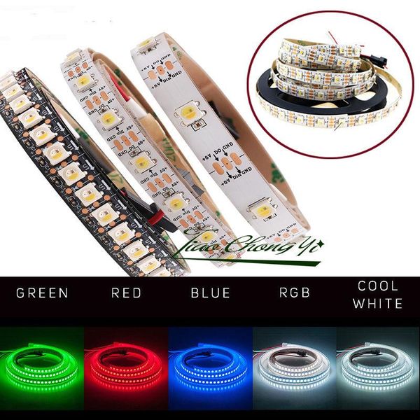 

(similar ws2812b ) 4 in 1 rgbw led strip light addressable 5v 30/60led/m strips
