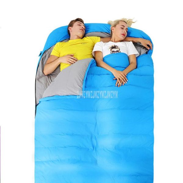 

220x130cm ultralight duck down sleeping bag envelope type lazy winter outdoor camping for traveling hiking bags