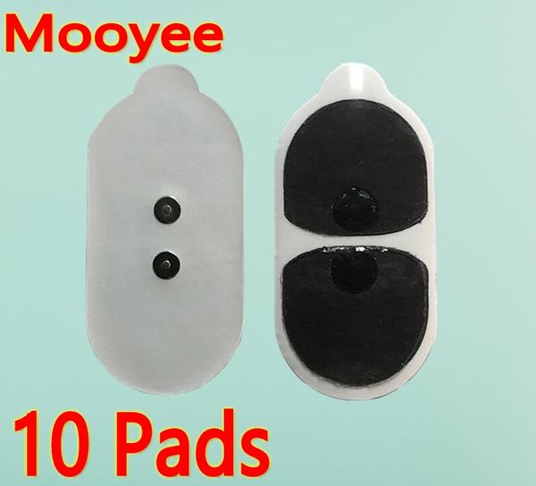 10 pezzi di ricambio massaggiatore cuscinetti in gel appiccicoso foglio elettrodo pad patch per Smart Relaxer Wireless EMS Mooyee S1, M2 assistenza sanitaria massaggio per tutto il corpo