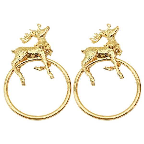 

napkin rings 2pcs exquisite holder adornment household reindeer napkins