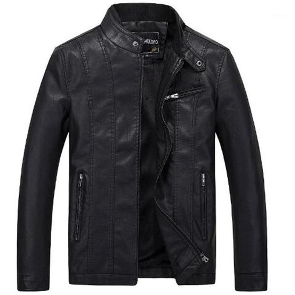 

men's jackets spring and autumn korean leather jacket stand collar short pu fashion outerwear coat, Black;brown