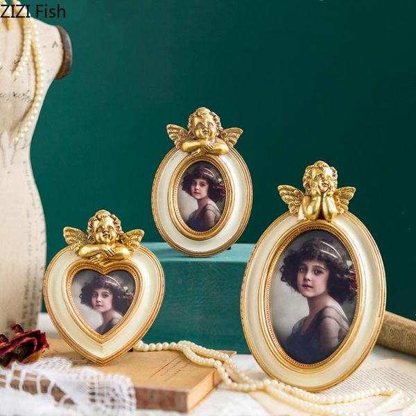

po frame resin golden hang on the wall cupid angel children's deskdisplay storage modern home decoration frames