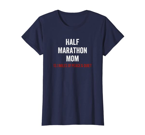 

Womens Running T-Shirt Funny 13.1 Half Marathon Mom Runner Gift Tee, Mainly pictures