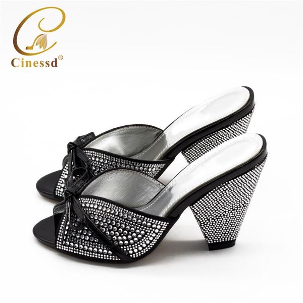 

arrival shoes for wedding women luxery rhinestone bride party pumps dress, Black