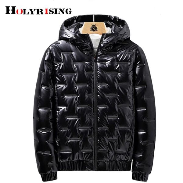 

men's down & parkas men parka winter korean style hooded warm jackets solid windbreaker overcoat pockets cotton-padded clothes snow coa, Black