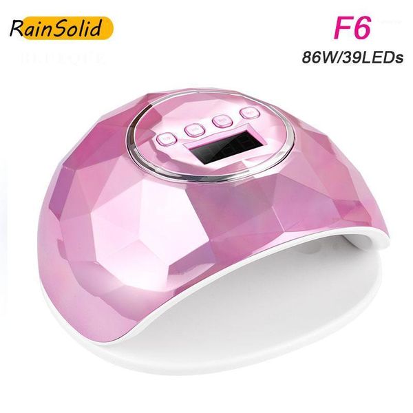

rainsolid lamp for nails 86w f6 nail dryer uv led 10s quick dry gel professional potherapy manicure dryers1