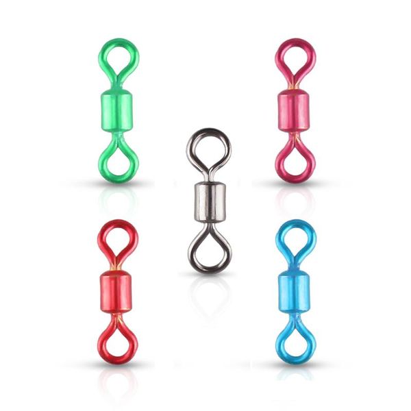 

fishing hooks dndyuju 100pcs ball bearing swivel solid ring connector barrel rolling lure goods for sea accessories