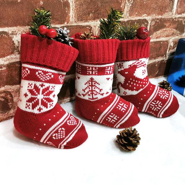 

christmas decorations decoration socks ornaments pendant small boots children year candy bag gift fireplace tree jewelry