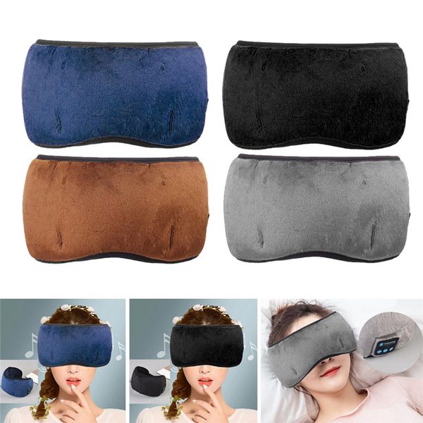 Bluetooth Sleep Masks Música Olhos Máscara Binaural Estéreo Para Dormentes Side Air Travel Viagem Capas Sleeping Headband Speakers