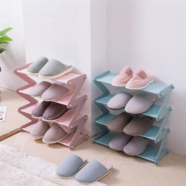 

clothing & wardrobe storage portable multifunction shoes rack shelf multi-layer room assembled z shape shoe holder organizer for livingroom