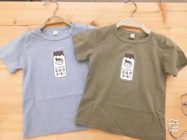 

summer casual baby girls boys t shirt girl o-neck cotton boy short sleeve cartoon clothing children clothes 2-7t, White;black