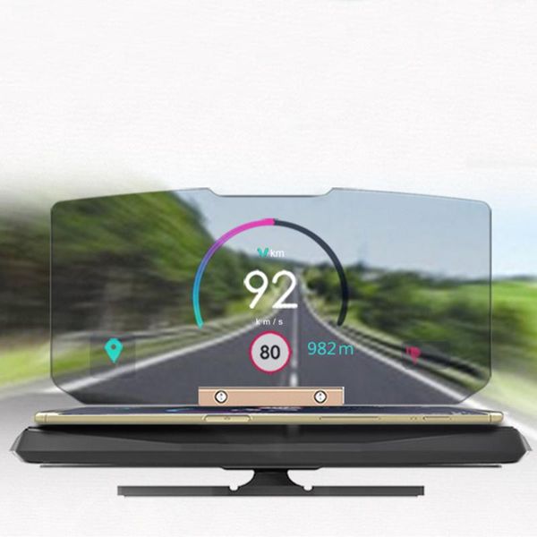 

other auto electronics head up display car stand speed warning hud holder glass gps dashboard mount phone navigation universal projector fol