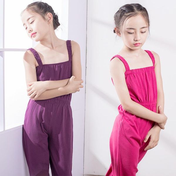 

jumpsuits children clothes jumpsuit for girls overalls kids dance practice, Blue