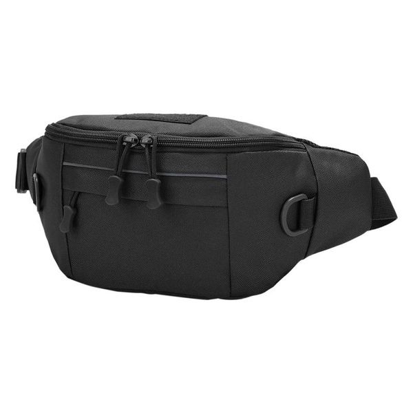 

men's casual waist bag outdoor riding chest messenger mountaineering running travel black bags