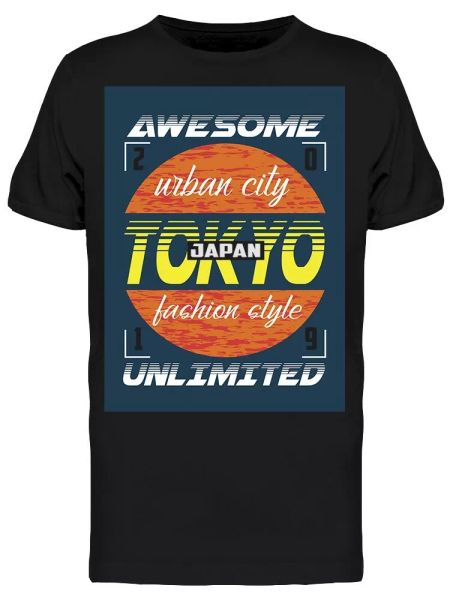 

awesome tokyo japan men's tee -image by shutterstock, White;black