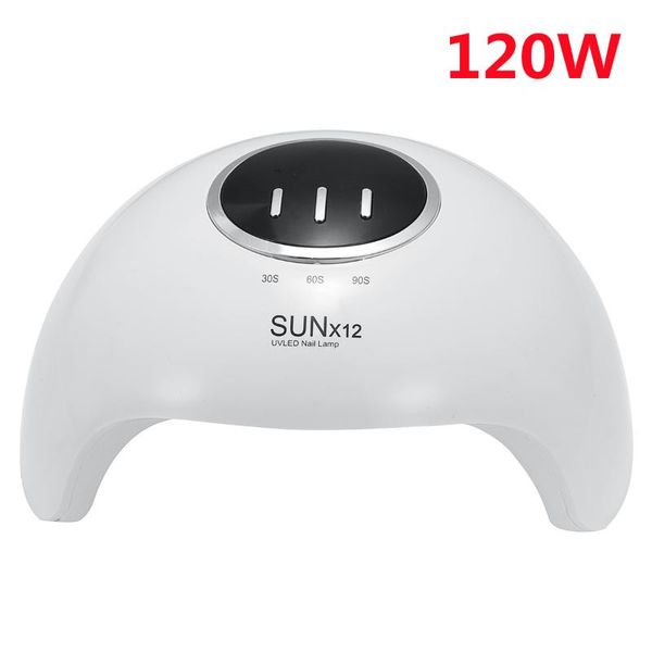 

nail dryers professional 120w sun x12 uv led lamp manicure apparatus potherapy quick dry gel dryer
