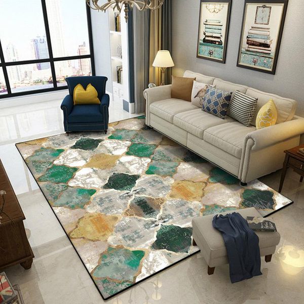 

carpets retro european-style moroccan style bedroom living room door mat non-slip bedside carpet floor