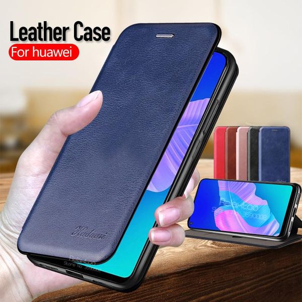 

for huawei p40 lite case magnetic leather flip phone book cover p 40 e light 40lite p40lite wallet coque cell cases