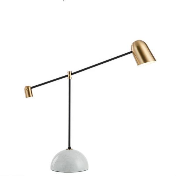 

table lamps european retro marble adjustable lamp el home bedside decorative desk abajur para quarto