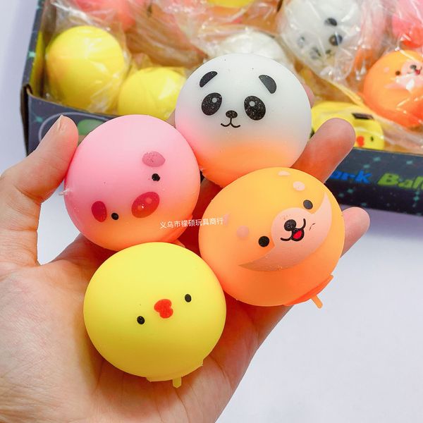 

decompression toy mini cute spout containing animals in independent packaging pig chicken bear easy to grasp fun