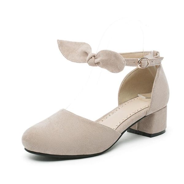 

spring and summer thick heel with hollow sandals female 30-43, Black