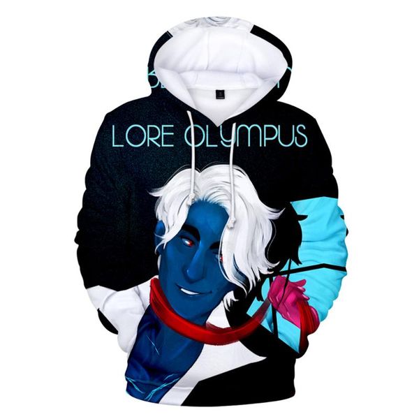 

men's hoodies & sweatshirts men hip hop hoodie sweatshirt lore olympus 3d print harajuku women 2021 autumn winter streetwear sudaderas, Black