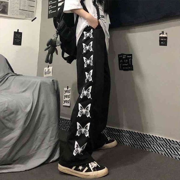 

autumn women street sports pant black womens high waist pants belt pocket fashion womens pants middle age pant, Black;white