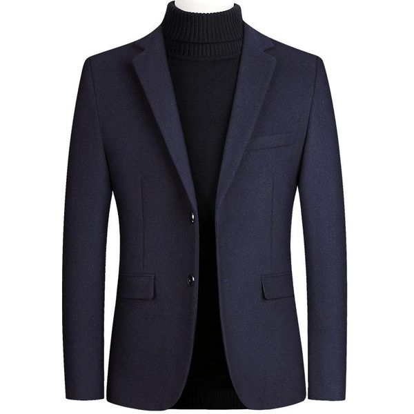 

men's tweed coat autumn and winter small suit business casual jacket single suits & blazers, White;black