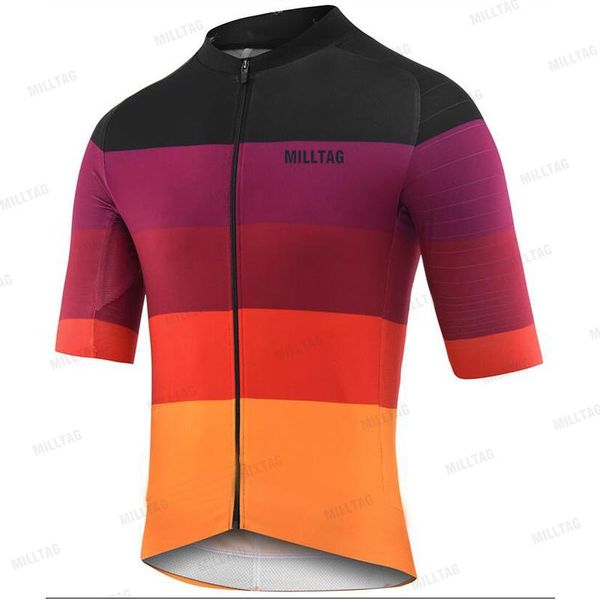 

racing jackets milltag pro team cycling jersey men summer mtb bike shirt quick dry bicycle clothing clothes, Black;red