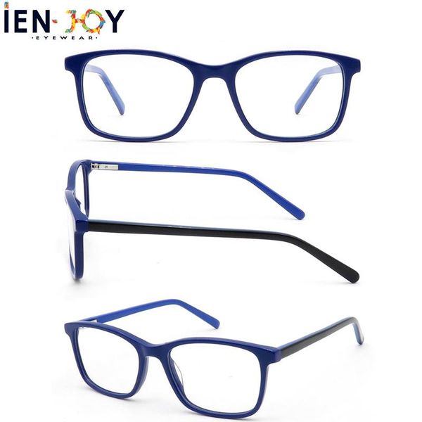 

fashion sunglasses frames ienjoy acetate glasses frame men women prescription eyeglasses myopia optical spectacles for students, Black