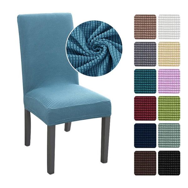 

chair covers jacquard dining cover spandex elastic stretch long back slipcover case for chairs kitchen el wedding banquet