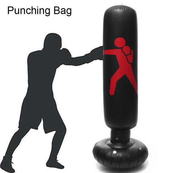 

sand bag stress release 1.6m inflatable punching stand water base pressure relief punch box target boxing bounce back sandbag fitness