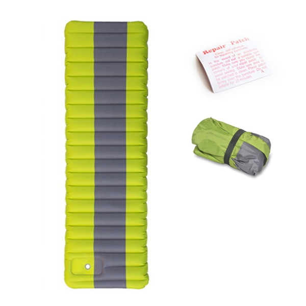 

outdoor pads ultralight inflatable air mattress moisture-proof pvc camping mat sleeping pad with repair patch