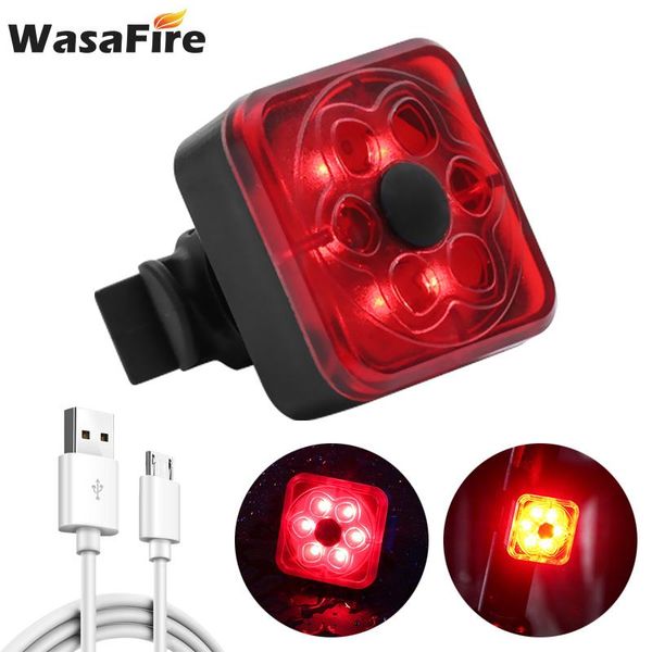 

bike lights red light cob led bicycle taillight usb charging cycling rear back helmet backpack safety warning lamp 4 modes