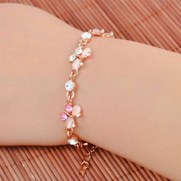 

korean little girl children's bracelet crystal princess baby hand jewelry primary school student bracelet, Black