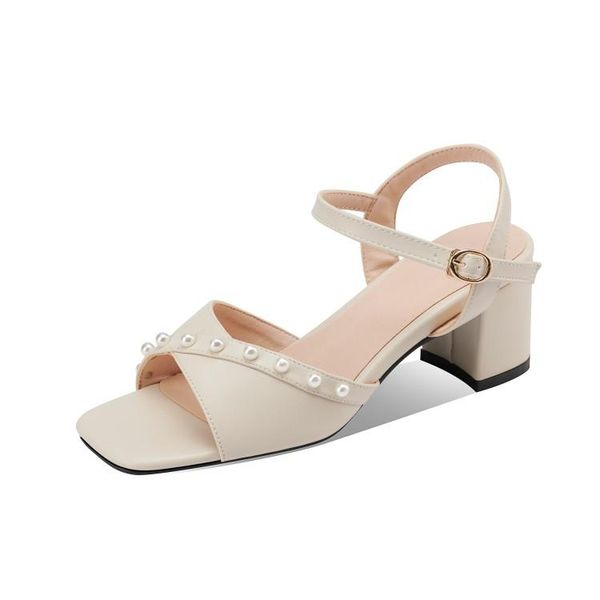 

sandals big size decorative high heels women shoes woman summer ladies, Black