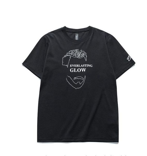 

anta gordon hayward men's short sleeved cotton t-shirt - black o-neck tee pure color 3xl, Gray;blue