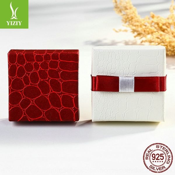 

WpT square red simple love small small beadsring packaging boxes beads earrings jewelry boxes size jewelry gift 024, Black;white