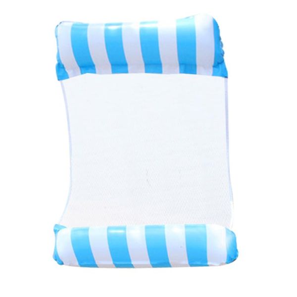 

foldable floating bed pvc swimming pool chair water hammock lounge chairs inflatable beds summer durable lightweight life vest & buoy