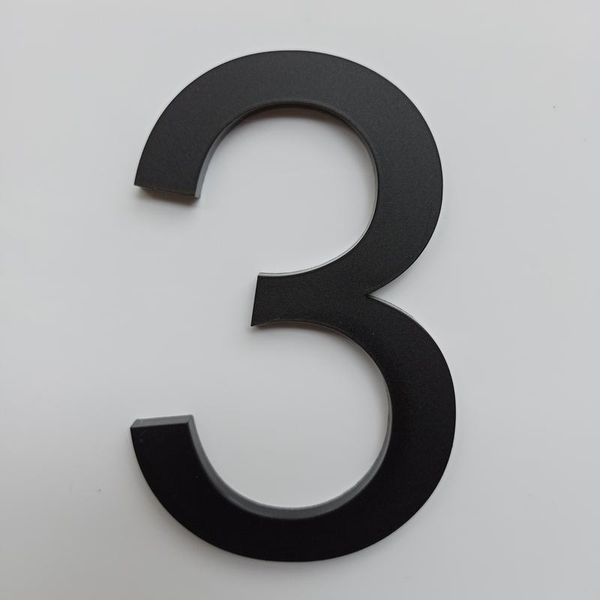 

other door hardware 10cm modern house number home address mailbox numbers for digital outdoor sign 4 inch. #3 matteblack