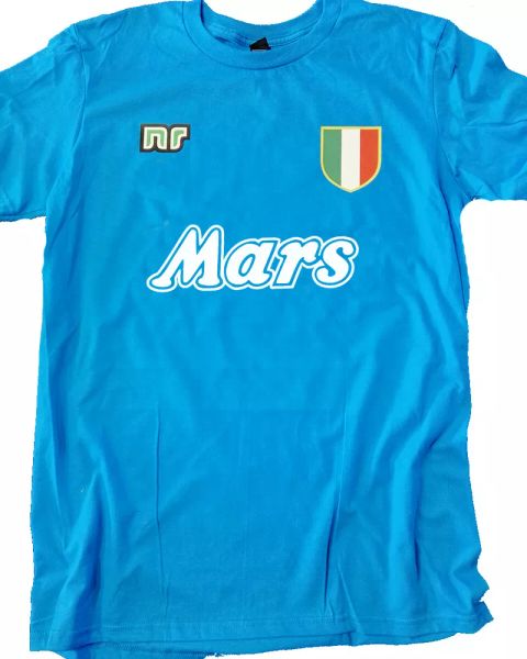 

t-shirt naples years 80 scudetto cup maradona 10 mars football 87 cotton, White;black