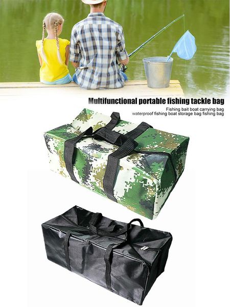 

fishing accessories portable tackle bag bait hook boat storage multifunctinal waterproof hanheld for camping hiking hunting