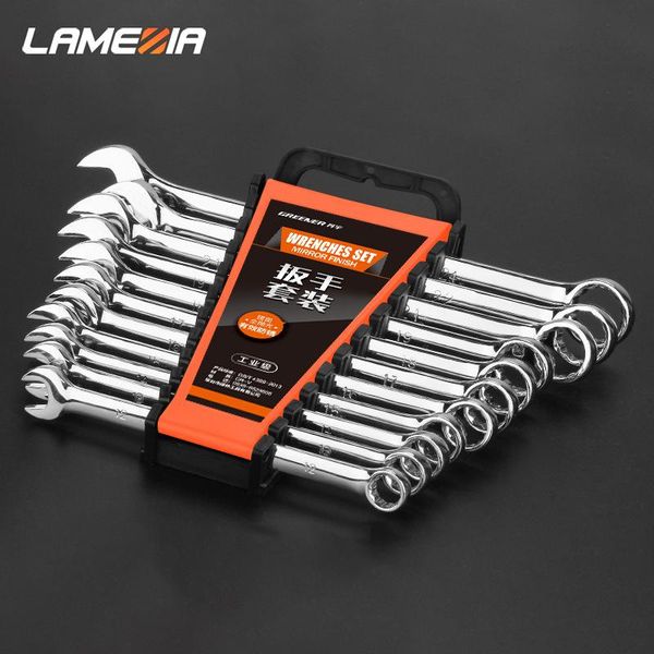 

hand tools lamezia chrome vanadium steel double end ratchet handle wrench combination spanner set openendwrench